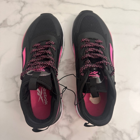 Reebok Black/Pink Womens Running Sneakers Size 7.5 (38) - Picture 4 of 8
